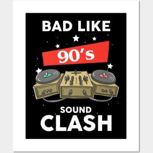 90s Sound Clash Music Posters and Art